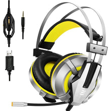 Load image into Gallery viewer, EKSA Gaming Headset for PS4, PC, Xbox One Controller, Noise Cancelling Over Ear Headphones with Mic, LED Light, Bass Surround
