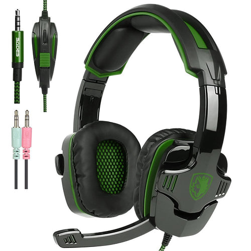 SA930 Wired Gaming Headsets Big Headphones with Light Mic Stereo Earphones Deep Bass for PC Computer Gamer Laptop PS4 New X-BOX