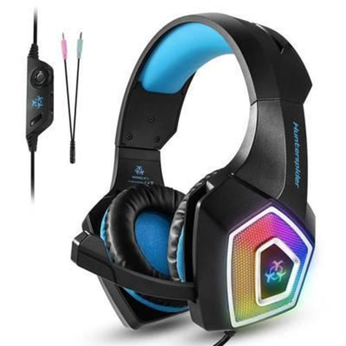 Stereo Gaming Headset Casque Surround Sound Over-Ear Headphones With Mic LED Light For PS4 Xbox One PC Gaming Headphone