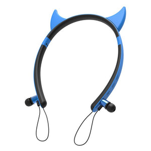 Cosplay Cat Ears Gaming Headsets with Built in Mic Stereo Headset Sports Wireless Bluetooth Headset